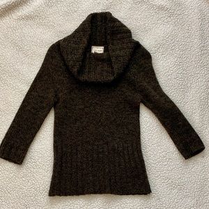 PINK ROSE brown cowl neck sweater